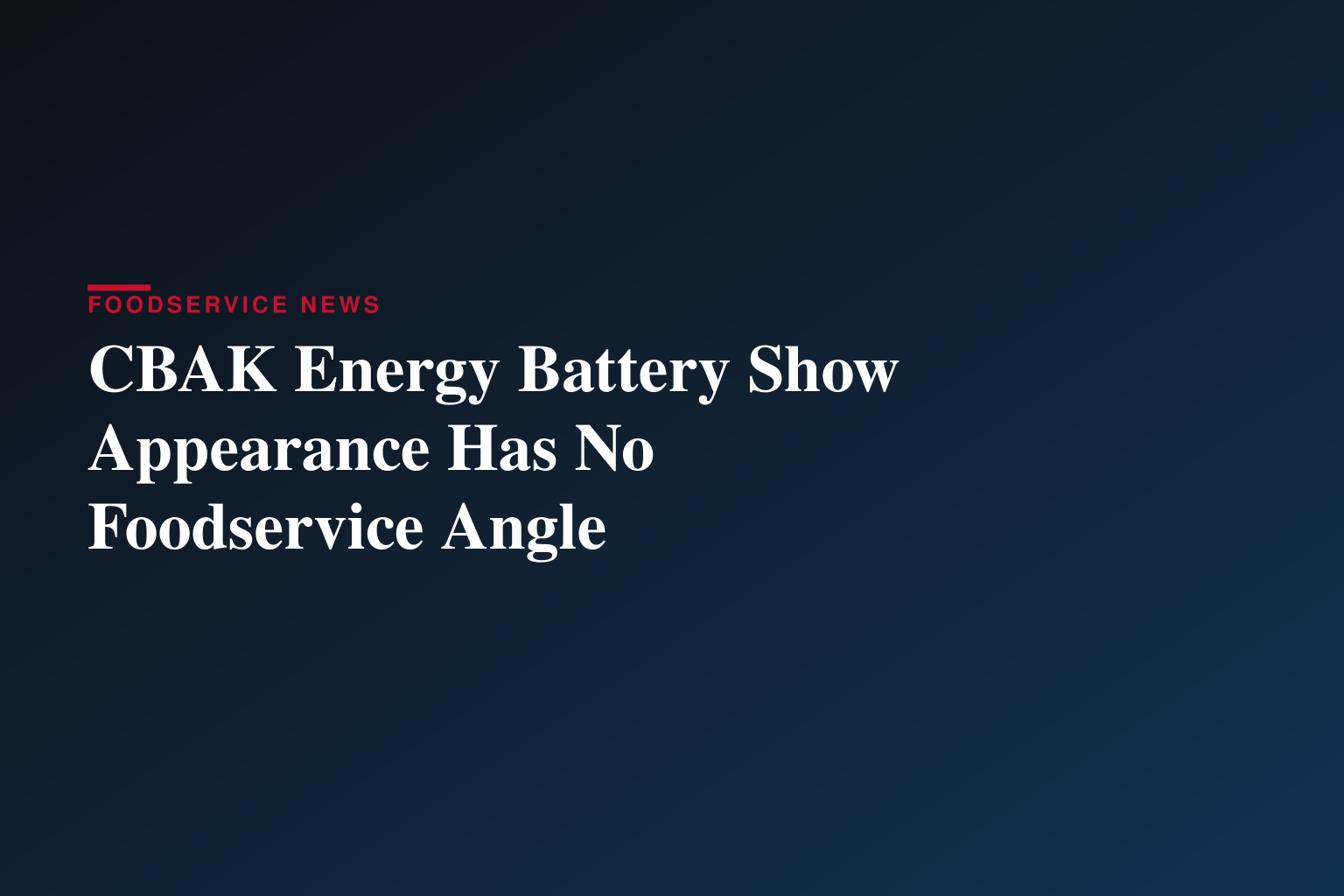 CBAK Energy Showcases Cylindrical Battery Solutions for Europe’s Expanding Energy Storage Market at The Battery Show Europe 2026