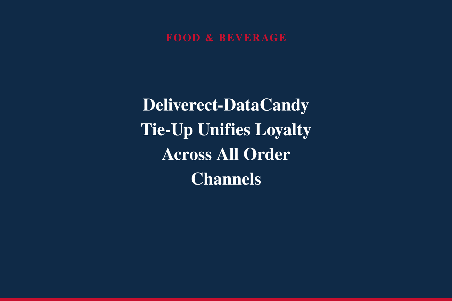 Deliverect Partners with DataCandy to Connect Digital Ordering, Loyalty and Gift Cards Across Every Restaurant Channel