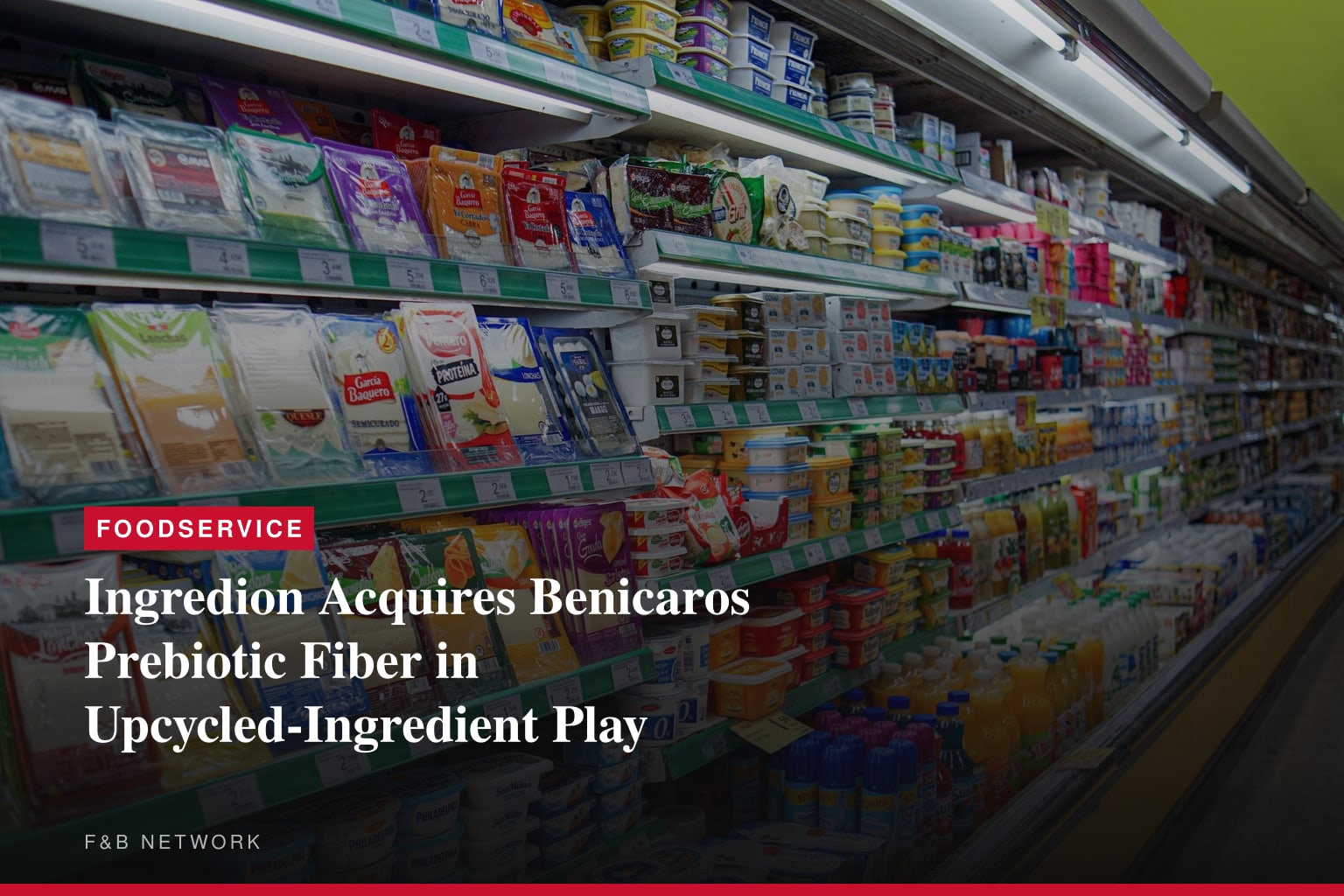 Ingredion acquires Benicaros® -- a prebiotic fiber that supports immune health at extremely low daily dosage/intake