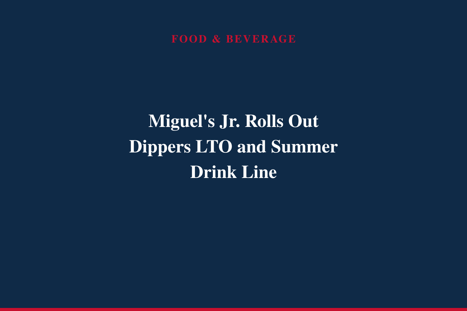 Dunk Into New Handheld Dippers &amp; Drinks For Summer