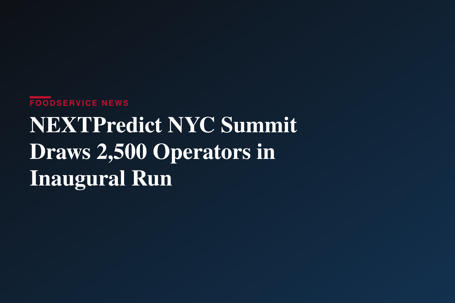 DraftKings CEO Jason Robbins to Speak at NEXTPredict NYC, the First Major Summit Dedicated to Prediction Markets 
