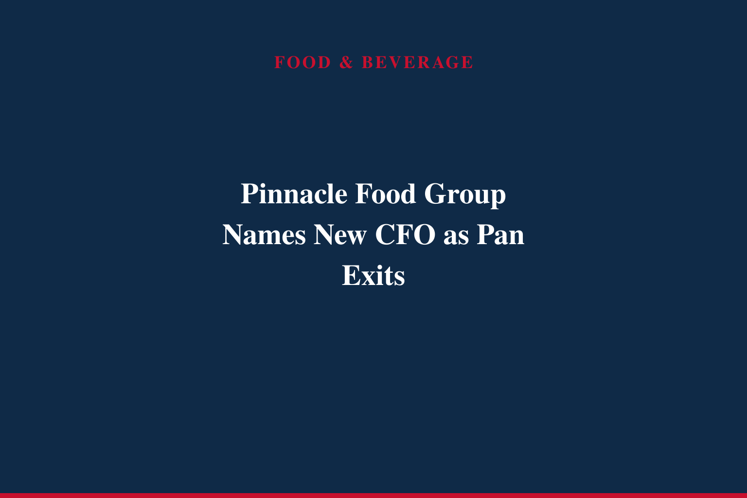 Pinnacle Food Group Limited Appoints Dr. Yunhao Chen as Chief Financial Officer