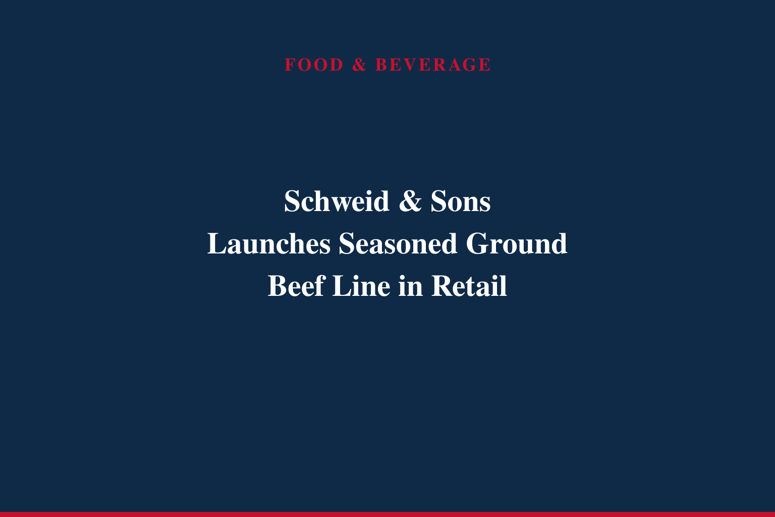 Ditch the Spice Rack with Schweid &amp; Sons Premium Seasoned Ground Beef