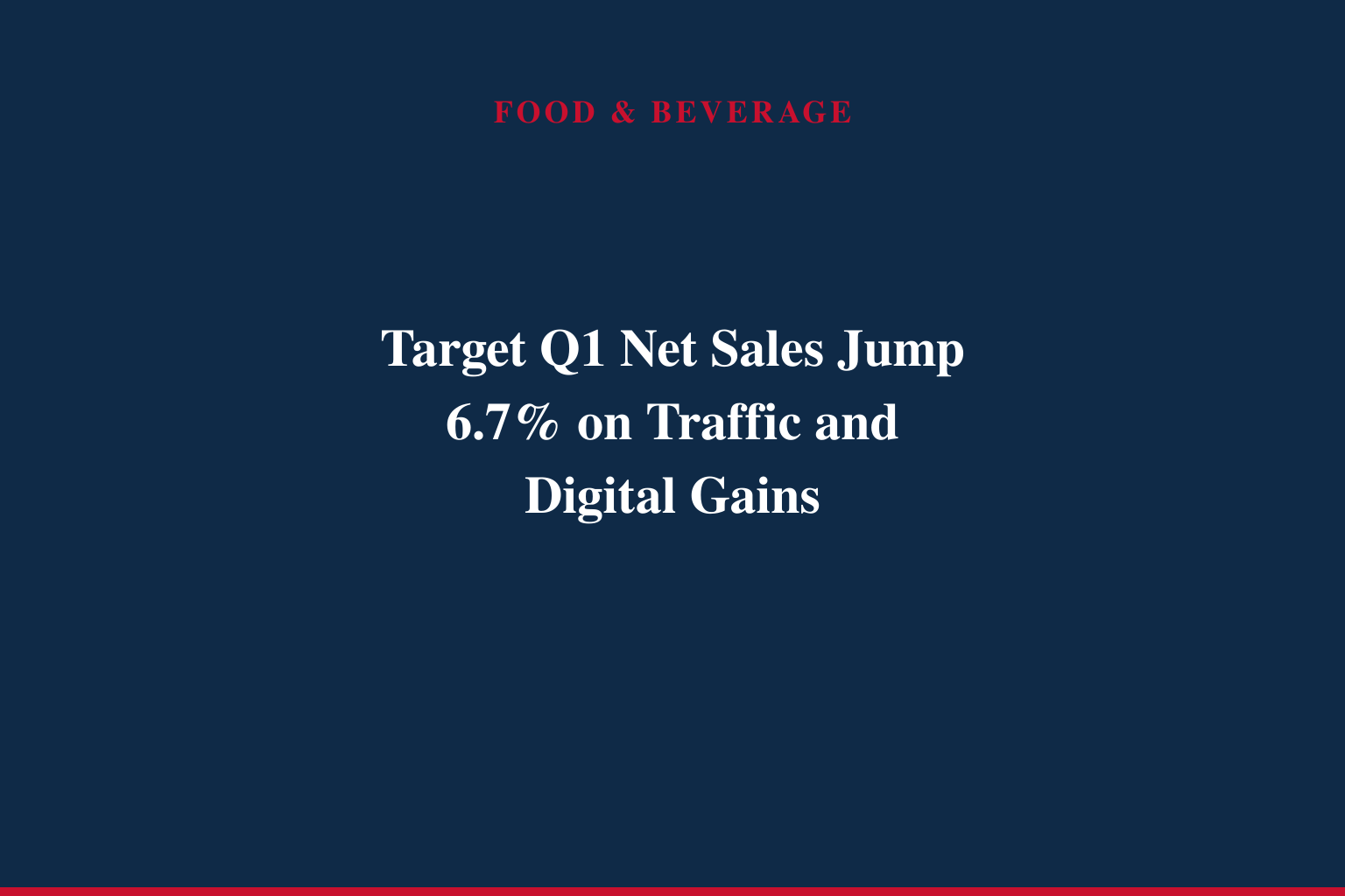 Target Corporation Reports First Quarter Earnings