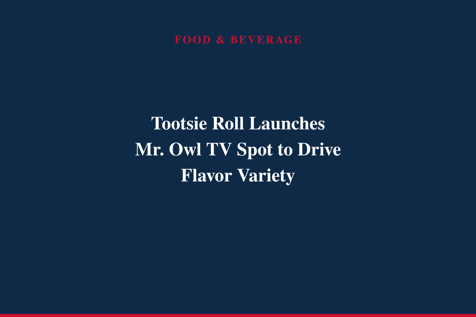 Mr. Owl Brings Tootsie Roll's Flavors to Life